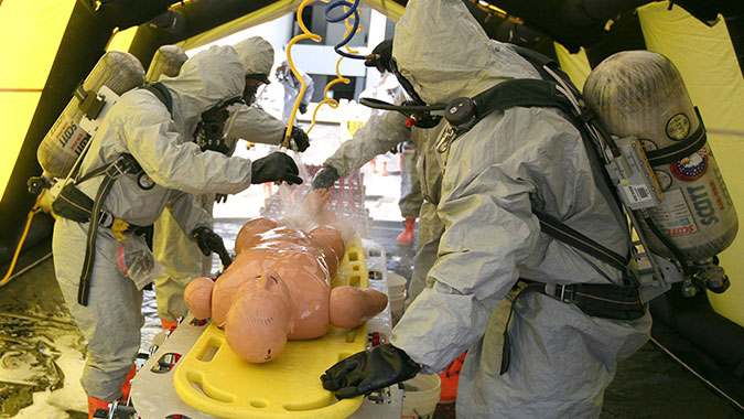image of training in Emergency Medical Operations for CBRNE Incidents