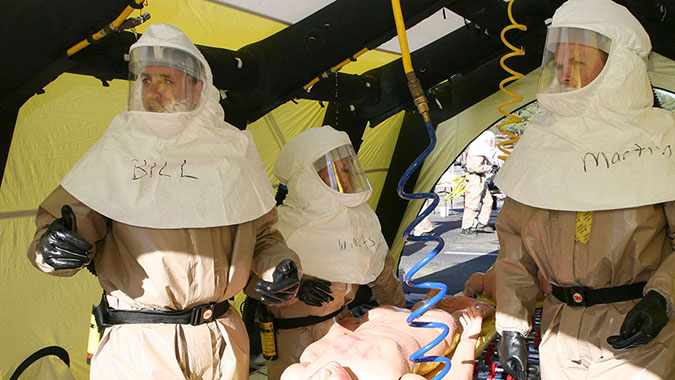 image of training in Hospital Emergency Response Training for Mass Casualty Incidents