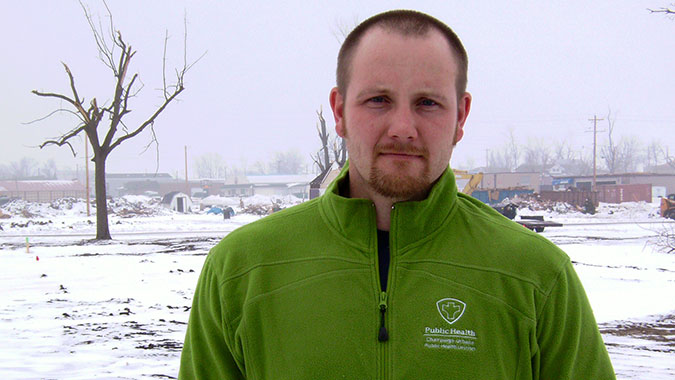 Michael Schroeder, Environmental Health Specialist. CDP EHTER 2013 Graduate. (Photo courtesy of Michael Schroeder)