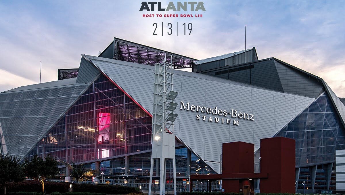 Mercedes Benz Stadium in Atlanta, GA.
