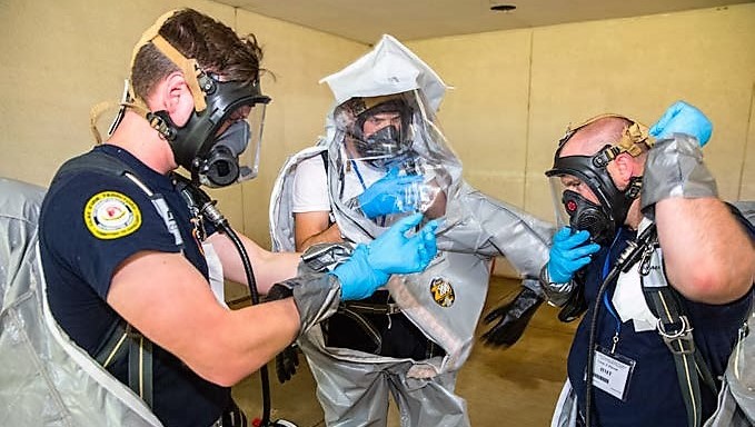 Hazardous Materials training at the CDP.