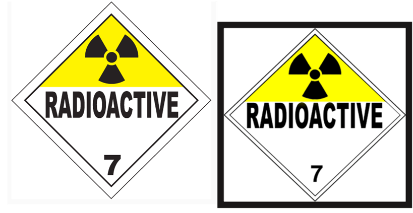 Radioactive Hazard Class 7 Placard