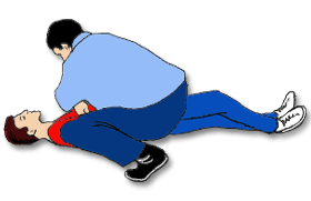 Ordinary citizen providing first aid to an injured person.