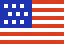 Icon showing the United States flag
